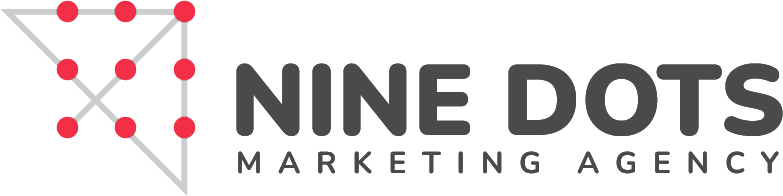 Nine Dots Marketing company logo in black text