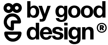 Logo of By Good Design, marketing and design agency.